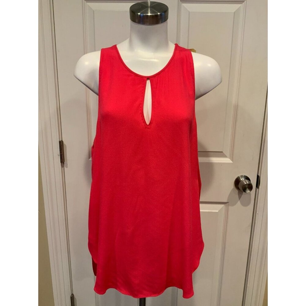3.1 Phillip Lim Dark, Bright Pink Split Side Tank Top, Size 8 (US)